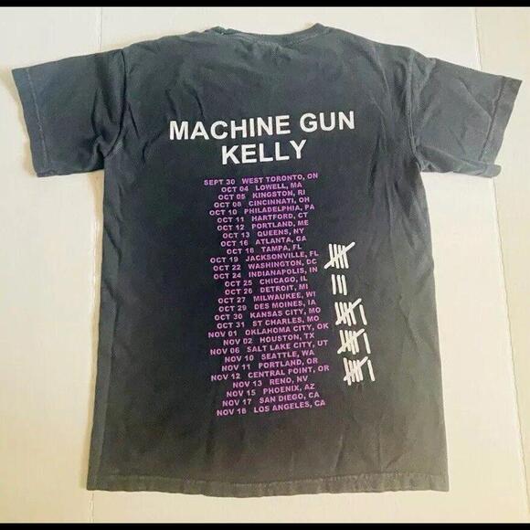 Justin Bieber & Machine Gun Kelly MGK The Big Tour 2019 Size Small TshirtConcert - Picture 10 of 10